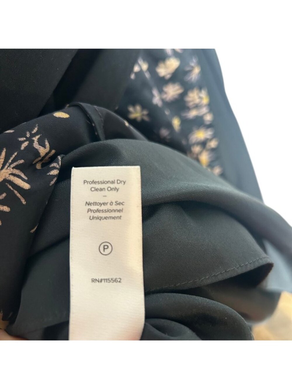 Cinq À Sept Floral Print Sleeveless Midi Dress Size 0 Black/Floral - Picture 3 of 6